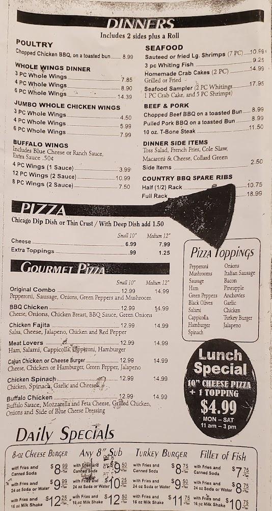 The Brookland Grill Menu image 1