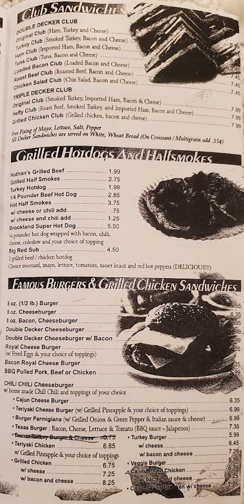The Brookland Grill Menu image 3
